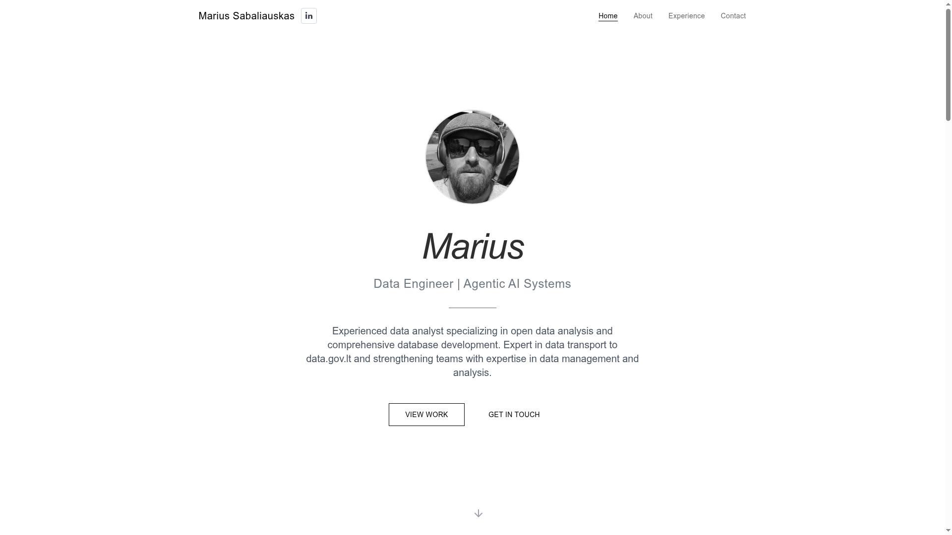 Marius Sabaliauskas - Data Engineer & AI Systems Specialist